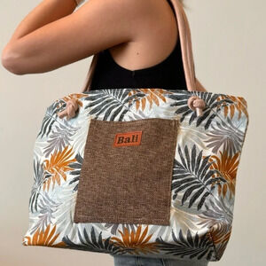 BALI indonesia bag tote floral NWT